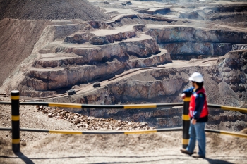 Mine viewing platform, Mantos Blancos, Chile, for Anglo American