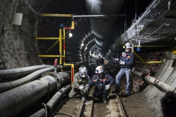 Track inspection, Los Bronces mine, Chile